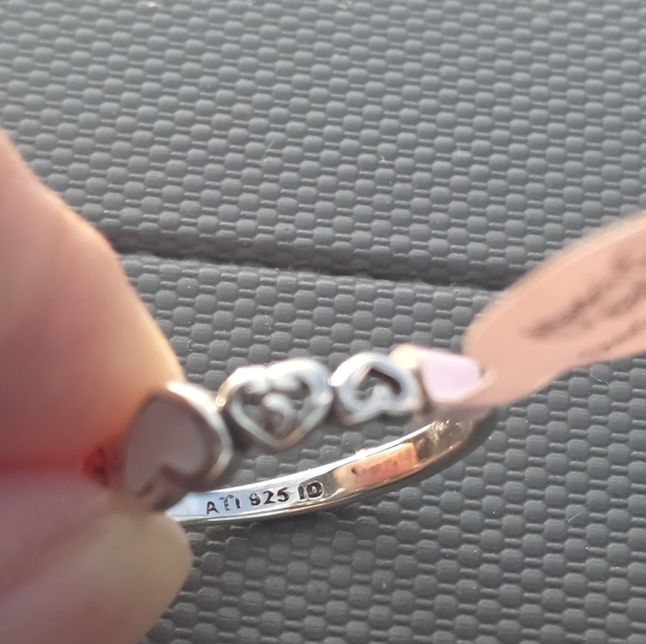 New Annika Witt Sterling Silver Hearts Ring Size 8 - Picture 4 of 6